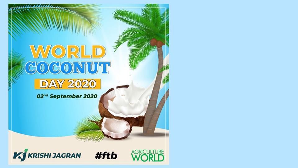 World coconut day- Krishi Jagran  Poster