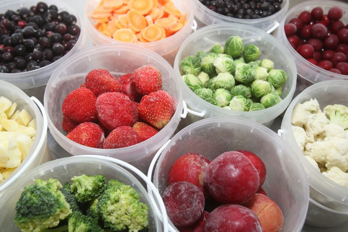 Fruits & Vegetables can be stored intact