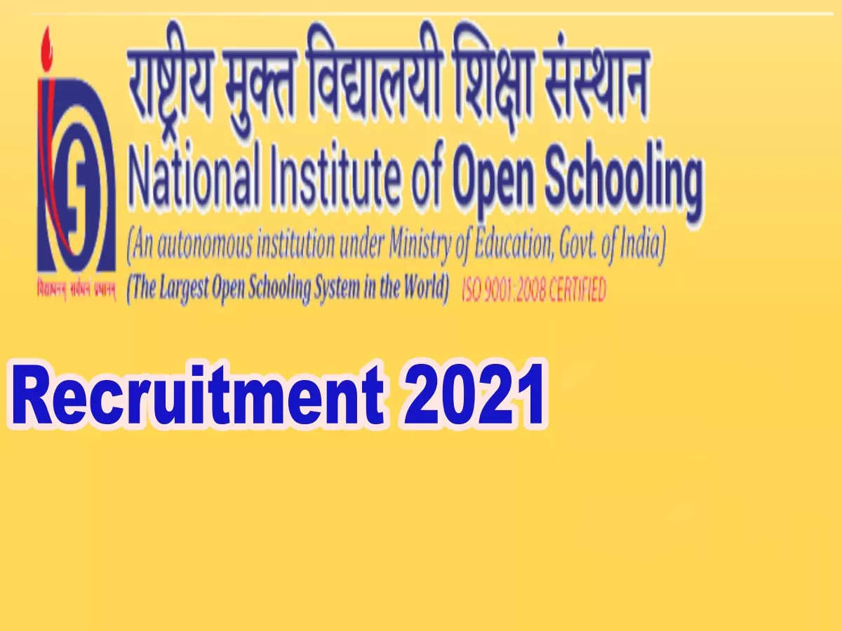 Vacancies at the National Institute of Open Schooling; Salary up to Rs 2.15 lakh