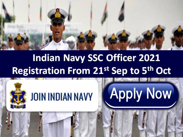 Indian Navy invites applications for short service commission officers