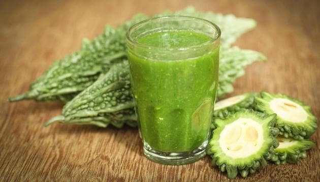Drinking Bitter Gourd  juice can keep you healthy.
