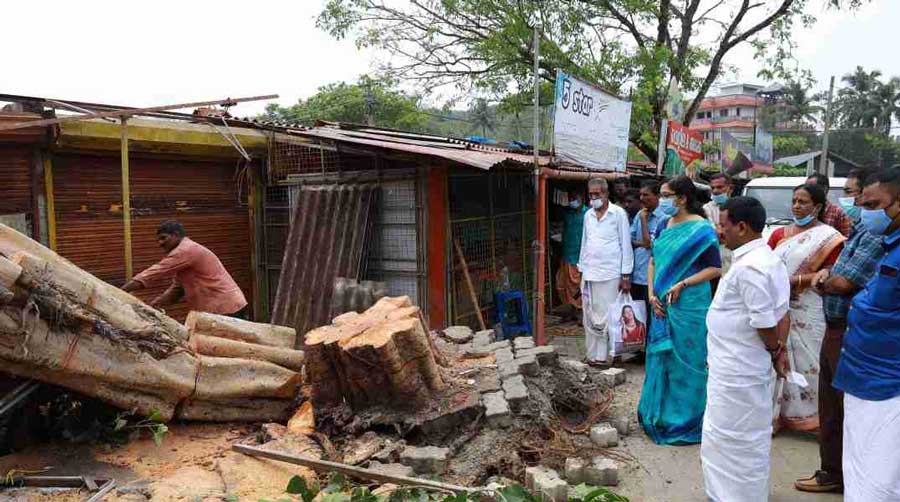 Natural Disaster: The MLA and the District Collector visited the affected areas