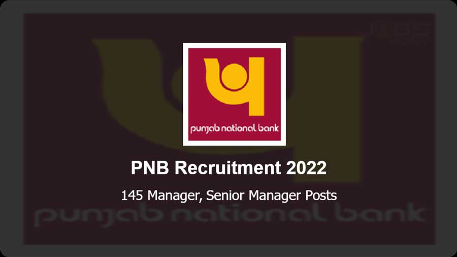 PNB Recruitment 2022: Apply for 145 Manager posts