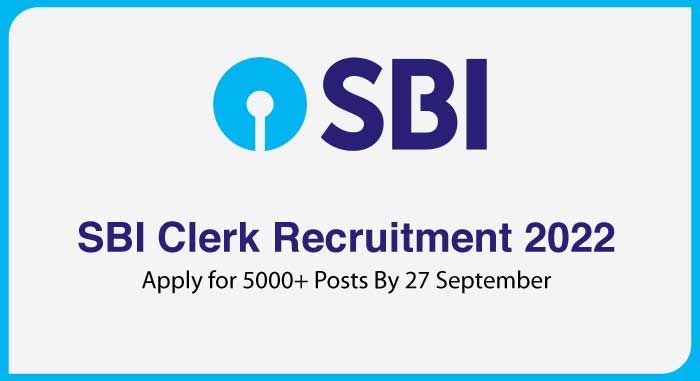 SBI Clerk Recruitment 2022: Apply online for 5486 Junior Associate Posts