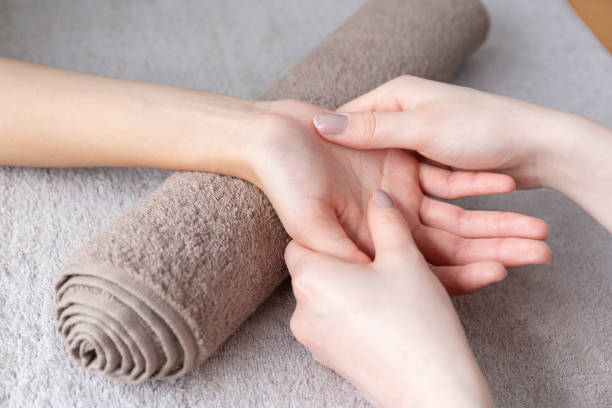 Hand massage can relieve tension