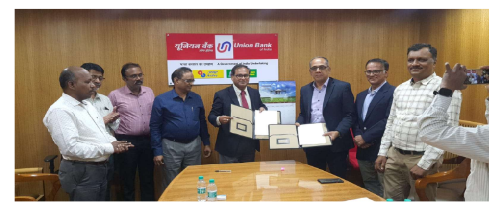 Union Bank of India inks MoU with Dhaksha Unmanned Systems for Kisan drone finance