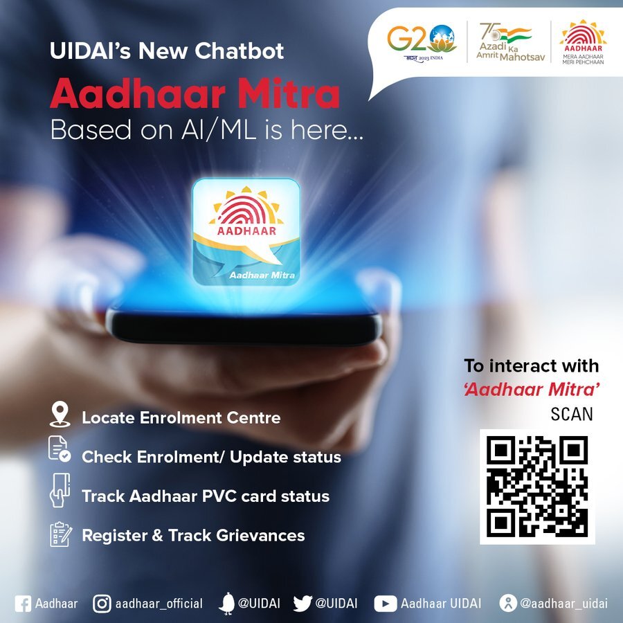 Aadhar Mitra, UIDAI's new Chatbot, Let's see how it works