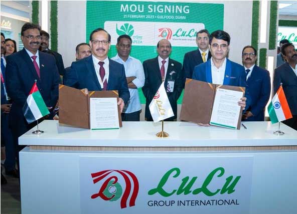 APEDA signed MoU with Lulu Hypermarket to promote export of millets in GCC countries