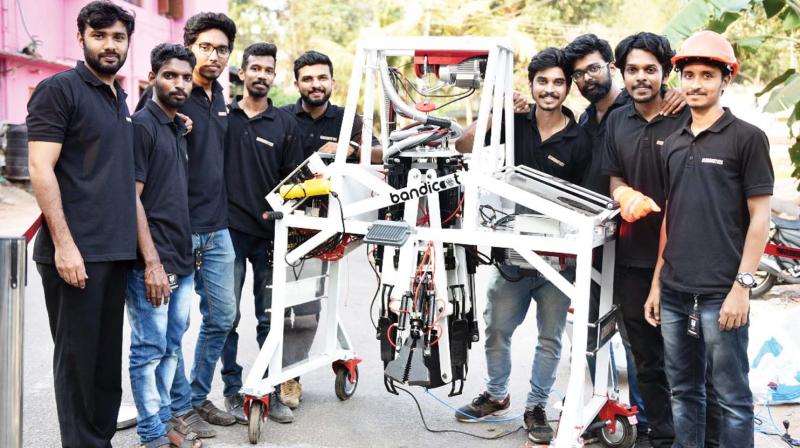 Robortic Scavanger booting has introduced in Kerala for cleaning Manholes
