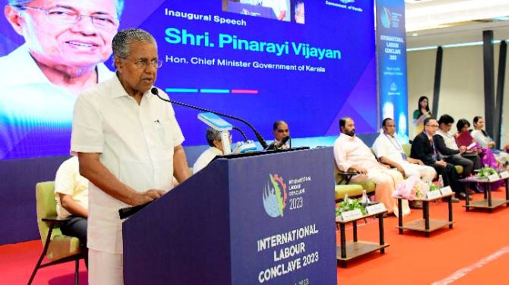 The Chief Minister inaugurated the three-day International Labour Conclave