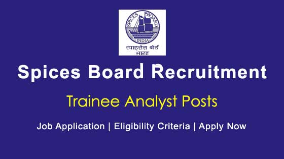 Spices Board Recruitment 2023: Apply for various posts