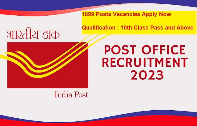 India Post Office Recruitment 2023: Apply for 1899 vacancies