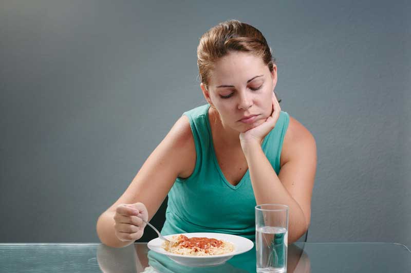 Which are all health issues can lead to loss of appetite?