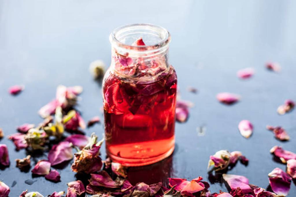 If rose water is used regularly on the skin?