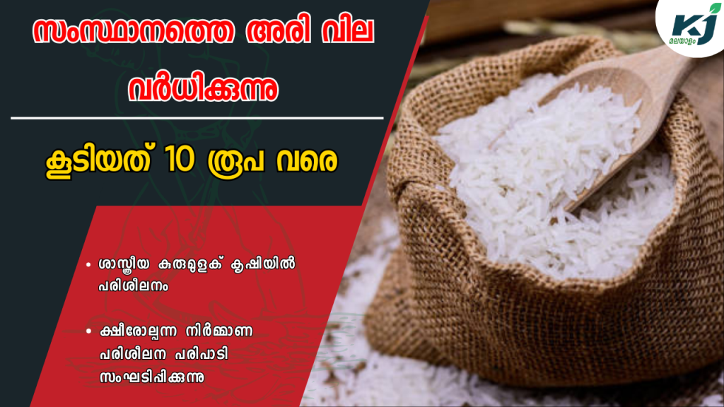 Rice prices are increasing in the state. Within three weeks, it increased to Rs.10