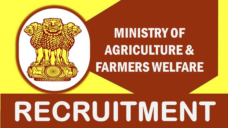 Department of Agriculture & Farmers Welfare Recruitment 2024: Apply for extension officer post