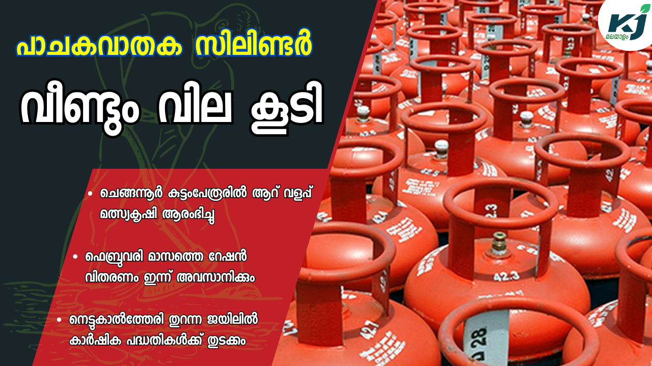 ഇരുട്ടടി!! പാചകവാതക സിലിണ്ടർ വില വീണ്ടും കൂട്ടി