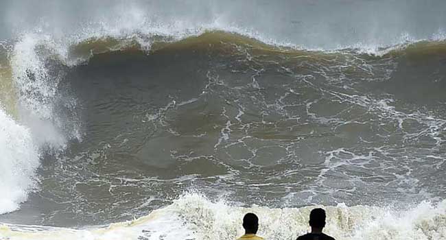 High waves at the speed of 20-40cm/second are likely to occur on the Kerala coast today