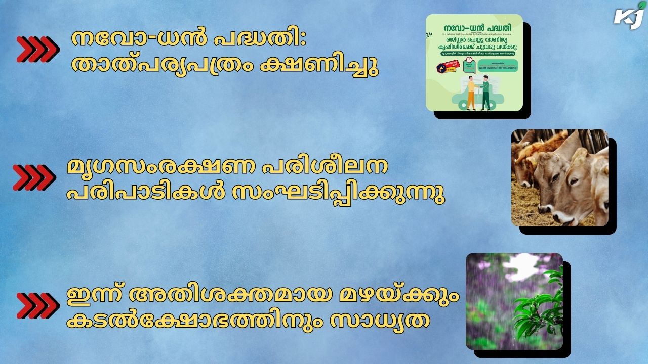 കാർഷിക വാർത്തകൾ