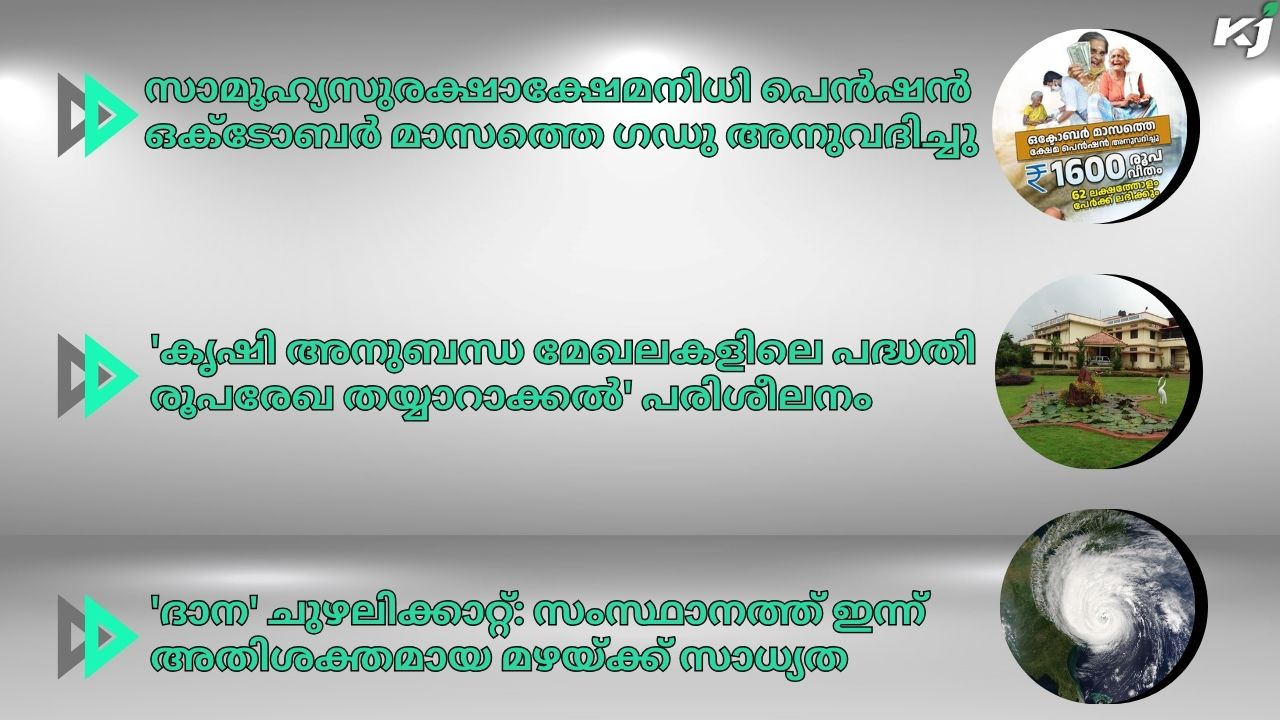 കാർഷിക വാർത്തകൾ